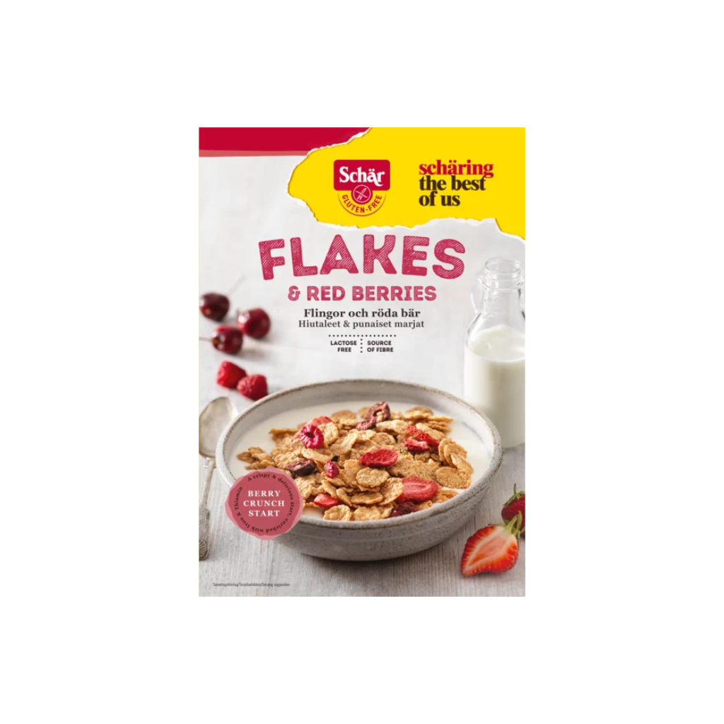Schär Flakes & Red Berries Glutenfri 300g