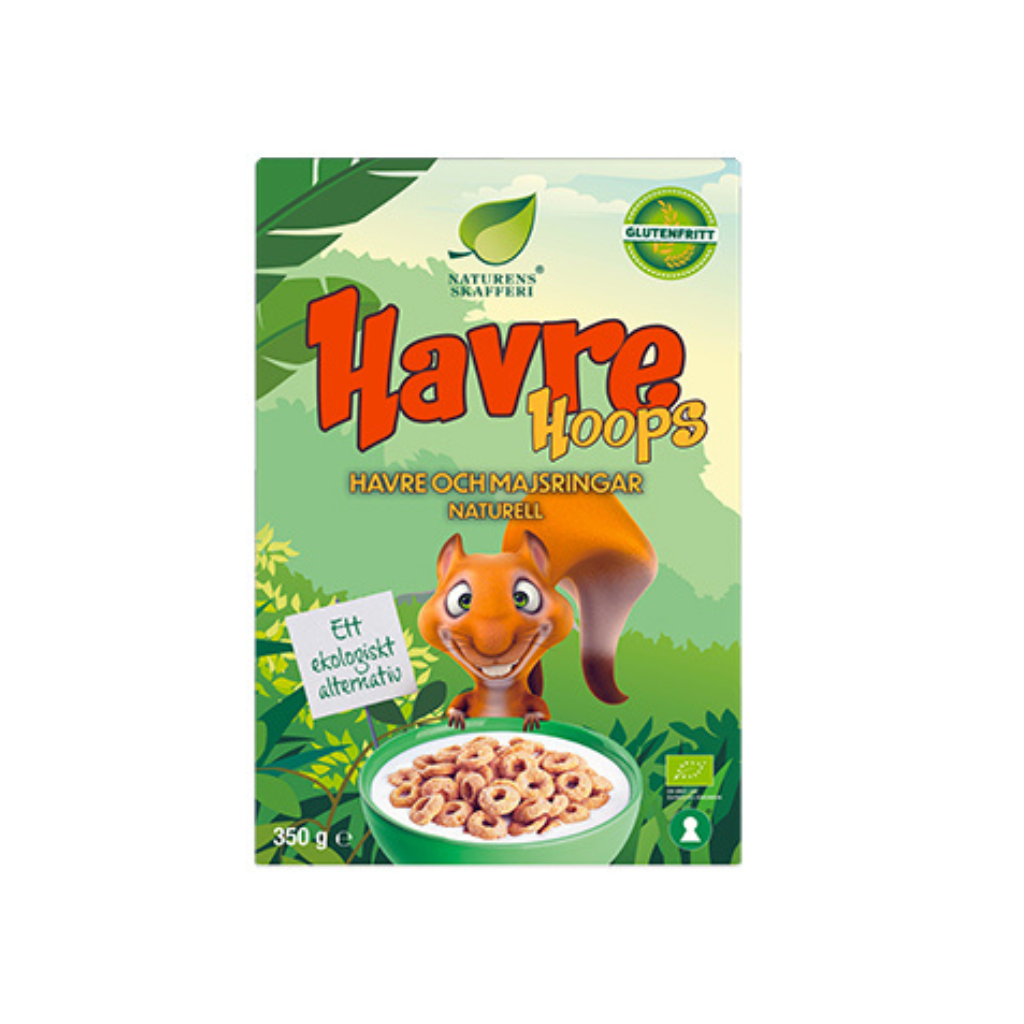 Naturens Skafferi Havre Hoops Glutenfri 350g
