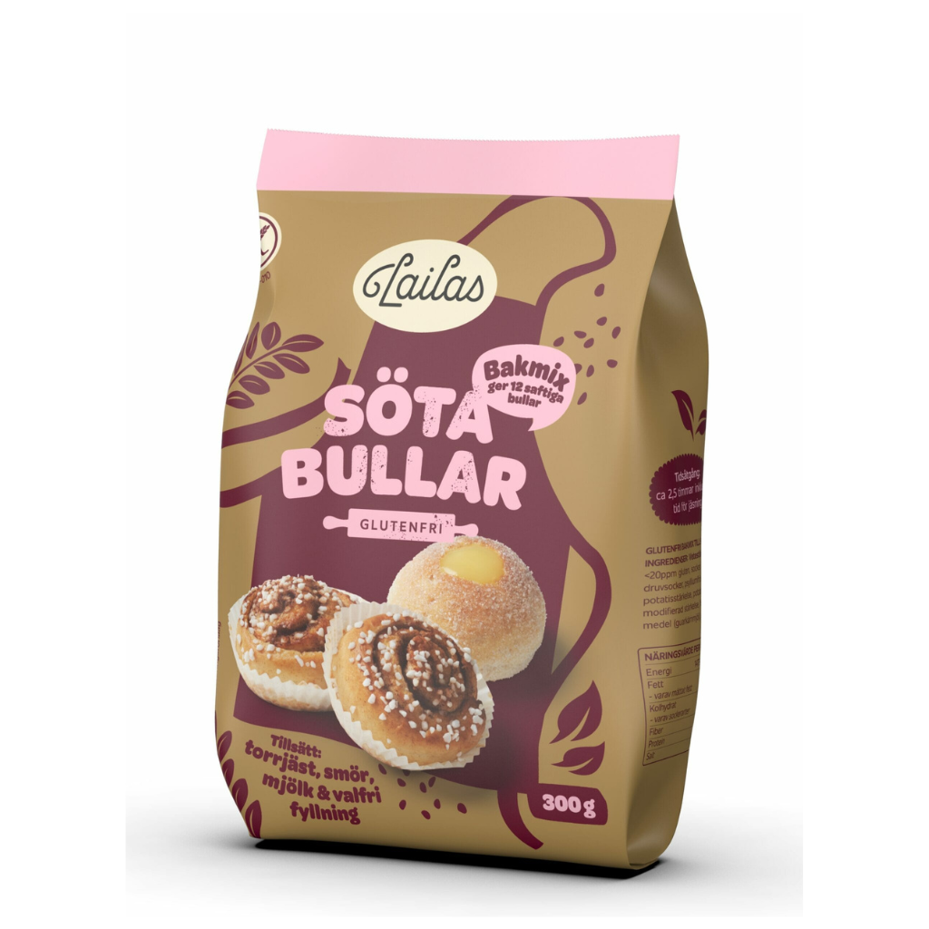 Lailas Bakmix Söta Bullar Glutenfri 300g